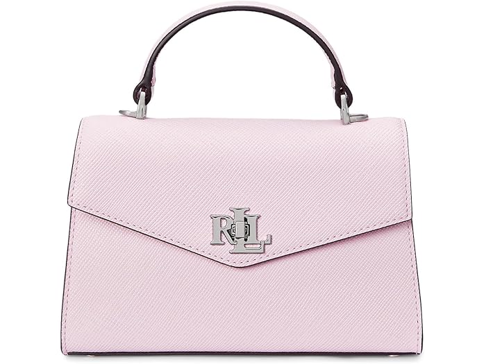 楽天ジェットラグ楽天市場店（取寄） ローレン ラルフローレン レディース クロスハッチ レザー スモール ファラー サッチェル Lauren Ralph Lauren women Crosshatch Leather Small Farrah Satchel Hint Of Pink