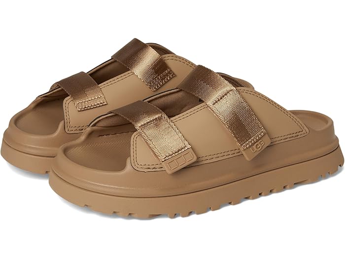 (取寄) アグ キッズ キッズ ゴールデングロウ スライド (トドラー/リトル キッド/ビッグ キッド) UGG Kids kids Goldenglow Slide (Toddler/Little Kid/Big Kid) Dark Sand