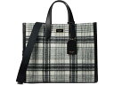 (取寄) ケイトスペード レディース マンハッタン スタジオ プレイド ファブリック ラージ トート Kate Spade New York women Manhattan Studio Plaid Fabric Large Tote French Cream Multi
