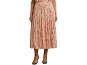 (取寄) ローレン ラルフローレン レディース プラス サイズ フローラル クリンクル ジョーゼット ティアード スカート Lauren Ralph Lauren women Plus Size Floral Crinkle Georgette Tiered Skirt Pink/Multi