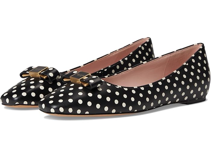 (取寄) ケイトスペード レディース ボウディー バレエ フラッツ Kate Spade New York women Bowdie Ballet Flat Black/Cream