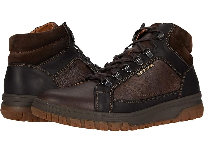 (取寄) メフィスト メンズ ピット Mephisto men Pitt Dark Brown Nevada