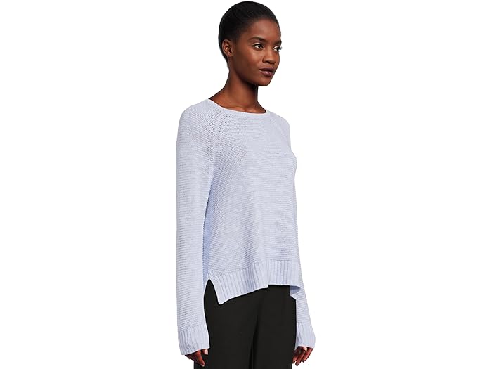 (取寄) アイリーン フィッシャー レディース クルー ネック ラグラン スリーブ セーター Eileen Fisher women Crew Neck Raglan Sleeve Sweater Bellflower
