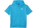 (取寄) アンダーアーマー キッズ ボーイズ ライバル ティー ショート スリーブ ブーディ (ビッグ キッド) Under Armour Kids boys Rival Tee Short Sleeve Hoodie (Big Kid) Ether Blue/White