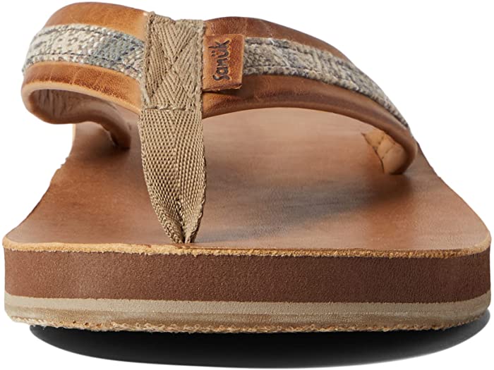 (取寄) サヌーク メンズ ハルサム アルテサーノ ST Sanuk men Hullsome Artesano St Brown