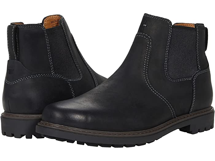 (取寄)フローシャイムフィールドプレーントゥゴアブーツFlorsheimFieldPlainToeGoreBootBlackCrazyHorse