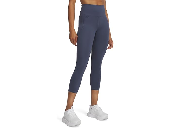 (取寄) アンダーアーマー レディース モーション カプリ レギングス Under Armour women Motion Capri Leggings Downpour Gray/Midnight Navy