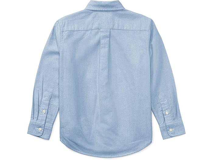(取寄) ラルフローレン キッズ キッズ コットン オックスフォード スポーツ シャツ (リトル キッズ) Polo Ralph Lauren Kids kids Cotton Oxford Sport Shirt (Little Kids) Light Blue