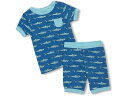 (取寄) ハットレイ キッズ キッズ バンブー ショート パジャマ セット (トドラー/リトル キッド/ビッグ キッド) Hatley Kids kids Bamboo Short Pajama Set (Toddler/Little Kid/Big Kid) Shark Tank