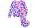 (取寄) ハットレイ キッズ キッズ バンブー パジャマ セット (トドラー/リトル キッド/ビッグ キッド) Hatley Kids kids Bamboo Pajama Set (Toddler/Little Kid/Big Kid) Airbrush Dolphins