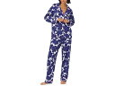 (取寄) ベッドヘッドパジャマズ レディース コットン ニット ロング スリーブ ノッチ カラー Pj セット Bedhead PJs women Cotton...