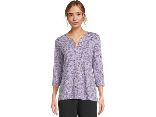 (取寄) エルエルビーン レディース ピマ トップス スプリットネック チュニック 3/4 スリーブ プリント L.L.Bean women Pima Tops Split-Neck Tunic 3/4 Sleeve Print French Lilac Botanic Floral (取寄) エルエルビーン レディース ピマ トップス スプリットネック チュニック 3/4 スリーブ プリント L.L.Bean women Pima Tops Split-Neck Tunic 3/4 Sleeve Print French Lilac Botanic Floral