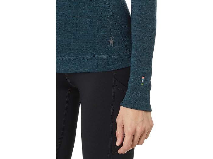 (取寄) スマートウール レディース クラシック サーマル メリノ ベース レイヤー 1/4 ジップ Smartwool women Classic Thermal Merino Base Layer 1/4 Zip Twilight Blue Heather
