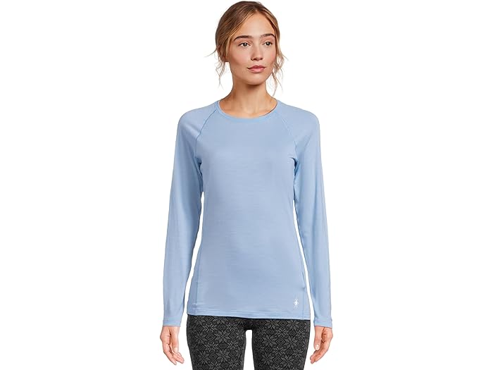 (取寄) スマートウール レディース クラシック オール-シーズン メリノ ベース レイヤー クルー Smartwool women Classic All-Season Merino Base Layer Crew Serene Blue