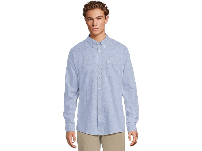 () Х֥  ͥ륽 ơ顼  Barbour men Nelson Tailored Shirt Blue