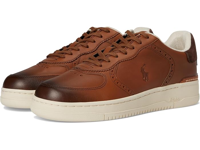 (取寄) ラルフローレン メンズ マスター コート ブローグ Polo Ralph Lauren men Master Court Brogue Tan