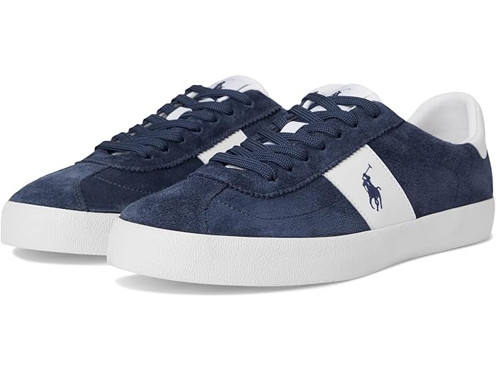 (取寄) ラルフローレン メンズ コート バルク レザー-スエード スニーカー Polo Ralph Lauren men Court Vulc Leather...