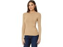 (取寄) ヴィンス レディース サイド ドレープ ロング スリーブ クルー Vince women Side Drape Long Sleeve Crew Heather Cashew(4)