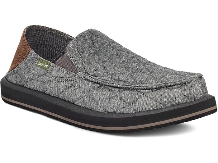 (取寄) サヌーク メンズ ドニー キルテッド Sanuk men Donny Quilted Charcoal