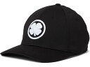 (取寄) ブラッククローバー ラッキー ステッチ 2 アジャスタブル ハット Black Clover Lucky Stitch 2 Adjustable Hat Black Hat/3d White Stitch Clover(4)
