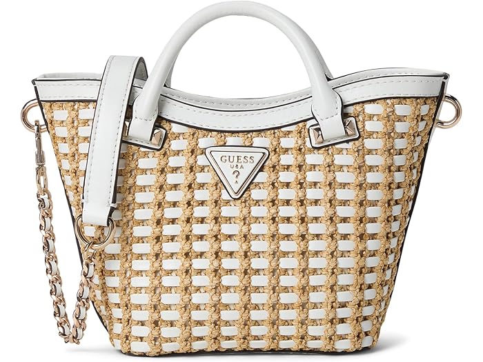 ()  ǥ ꥢ ߥ ȡ GUESS women Atalia Mini Tote Natural/White