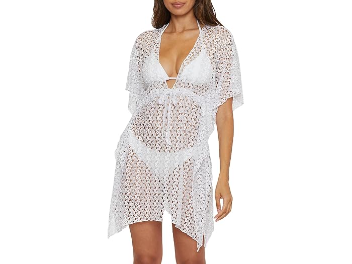 (取寄) ベッカ レディース プラチナム レース クローシェ チュニック BECCA women Platinum Lace Crochet Tunic White