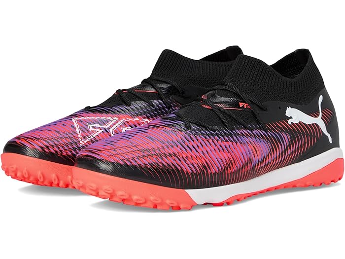 (取寄) プーマ メンズ フューチャー 8 マッチ ターフ トレーナー サッカー クリーツ PUMA men Future 8 Match Turf Trainer Soccer Cleats Puma Black-Puma White-Glowing Red