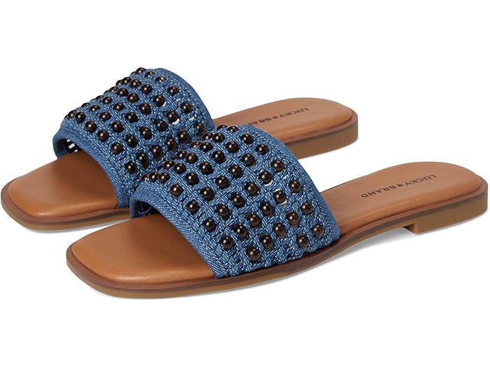 () å֥ ǥ ӡǥå եå  Lucky Brand women Gidya Beaded Fla...