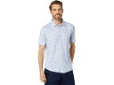 (取寄) ジョンストン&マーフィー メンズ ショート スリーブ XC4 パフォーマンス スカル シャツ Johnston & Murphy men Short Sleeve XC4 Performance Skull Shirt Navy