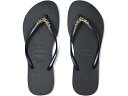 (取寄) ハワイアナス レディース スリム スターズ サンダル Havaianas women Slim Stars Sandals Black(4)