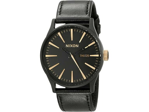 (取寄) ニクソン メンズ セントリー レザー Nixon men Sentry Leather Matte Black/Gold (取寄) ニクソン メンズ セントリー レザー Nixon men Sentry Leather Matte Black/Gold
