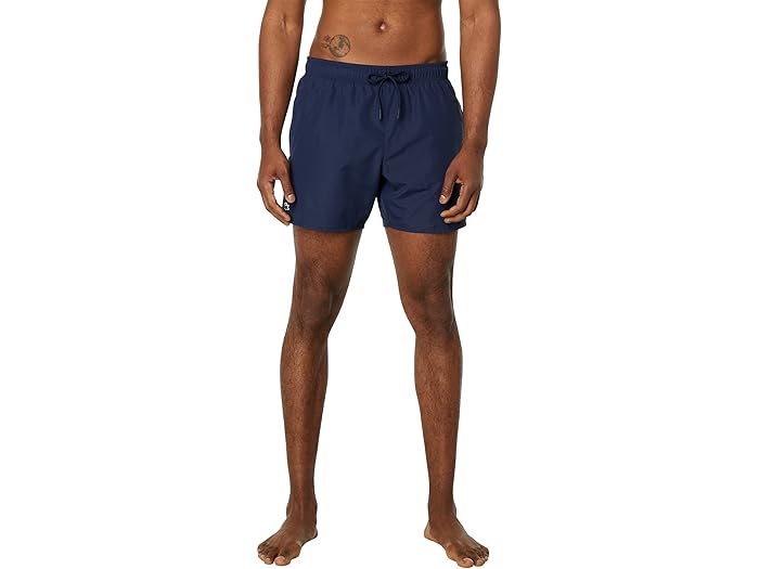 (取寄) ラコステ メンズ ソリッド エラスティック ウェスト スイム トランクス Lacoste men Solid Elastic Waist Swim Trunks Navy Blue/Green
