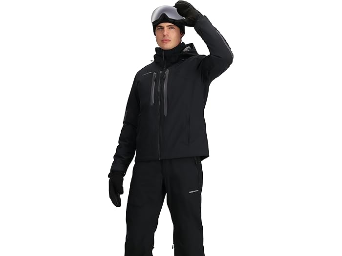 () Хޥ䡼  ե 饤 㥱å Obermeyer men Fall Line Jacket Black