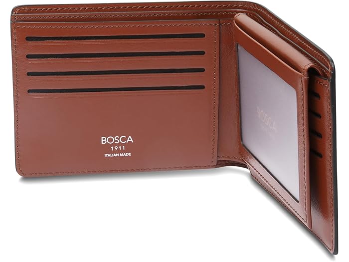 (取寄) ボスカ メンズ モンフリーニ スリム ポケット ウィズ Id パスケース Bosca men Monfrini Slim Pocket with ID Passcase Brown