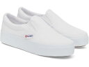(取寄) スペルガ レディース 2740 プラットフォーム スリップ オン Superga women 2740 Platform Slip On White