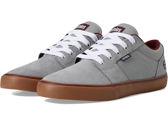 () ȥˡ  С Ls etnies men Barge LS Grey/Gum/Red