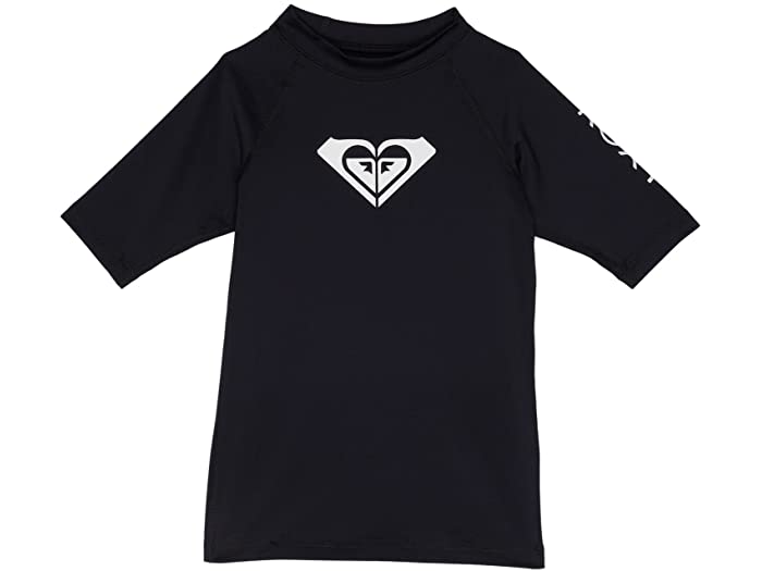 (取寄) ロキシー キッズ ガールズ ホール ハーティッド ショート スリーブ ラッシュガード (トドラー/リトル キッズ/ビッグ キッズ) Roxy Kids girls Whole Hearted Short Sleeve Rashguard (Toddler/Little Kids/Big Kids) Anthracite