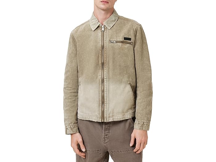 楽天ジェットラグ楽天市場店（取寄） オールセインツ メンズ ロスウェル ウォッシュド ジャケット AllSaints men Rothwell Washed Jacket Mire Brown