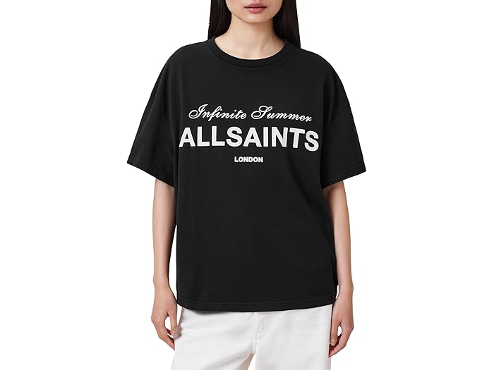 () 륻 ǥ ֥ ƥ AllSaints women Avri Tee Black