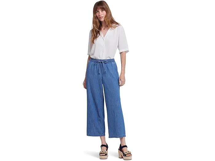 (取寄) エヌワイディージェイ レディース ピティート ジェーン プル-オン ワイド レッグ アンクル パンツ NYDJ women Petite Jayne Pull-on Wide Leg Ankle Pants Everly