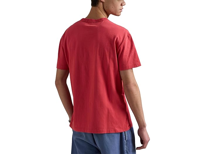 (取寄) ラルフローレン メンズ クラシック フィット ジャージ Tシャツ Polo Ralph Lauren men Classic Fit Madras-logo Jersey T-shirt Starboard Red