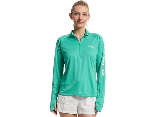 (取寄) コロンビア レディース タイダル ティー 1/4 ジップ Columbia women Tidal Tee 1/4 Zip Glaze Green/White Logo (取寄) コロンビア レディース タイダル ティー 1/4 ジップ Columbia women Tidal Tee 1/4 Zip Glaze Green/White Logo
