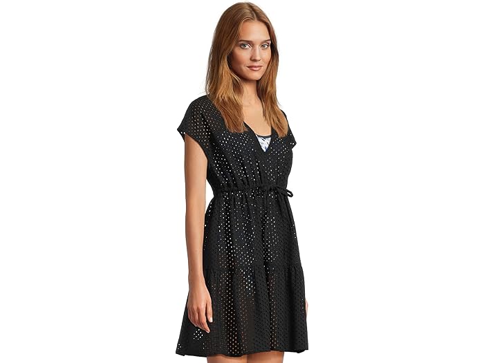 (取寄) トミーバハマ レディース アイレット コーヴ Vネック ショート ドレス Tommy Bahama women Eyelet Cove Vneck Short Dress Black