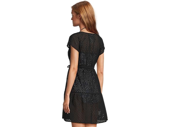 (取寄) トミーバハマ レディース アイレット コーヴ Vネック ショート ドレス Tommy Bahama women Eyelet Cove Vneck Short Dress Black
