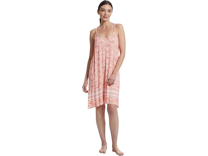 (取寄) トミーバハマ レディース ショート スリーブレス ナイトガウン Tommy Bahama women Short Sleeveless Nightgown Coral Print