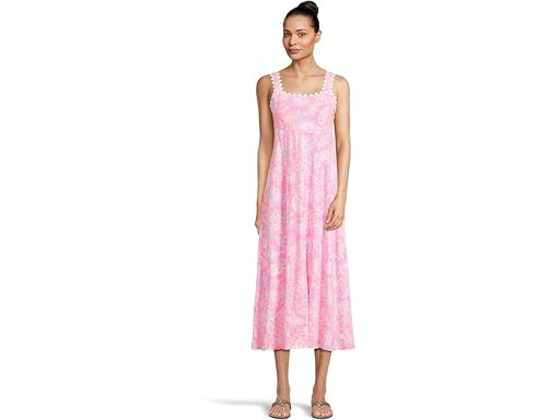 (取寄) リリー ピュリッツァー レディース ミディ ドレス Lilly Pulitzer women Dwyer Midi Dress Rousseau Pink Zen Garden (取寄) リリー ピュリッツァー レディース ミディ ドレス Lilly Pulitzer women Dwyer Midi Dress Rousseau Pink Zen Garden