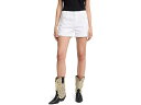 (取寄) セブンフォーオールマンカインド レディース ミッド-ロール ショーツ イン ブロークン ツイル ホワイト 7 For All Mankind women Mid-Roll Shorts in Broken Twill White Broken Twill White