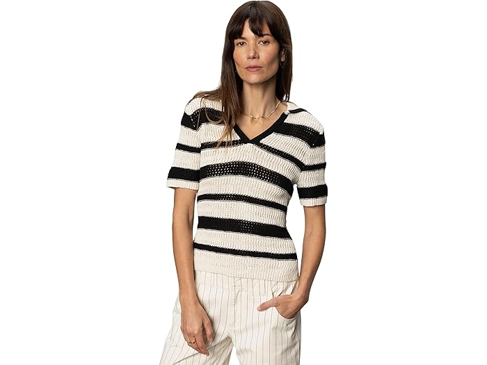 (取寄) サンクチュアリ レディース ニット カラード トップ Sanctuary women Knitted Collared Top Bla..