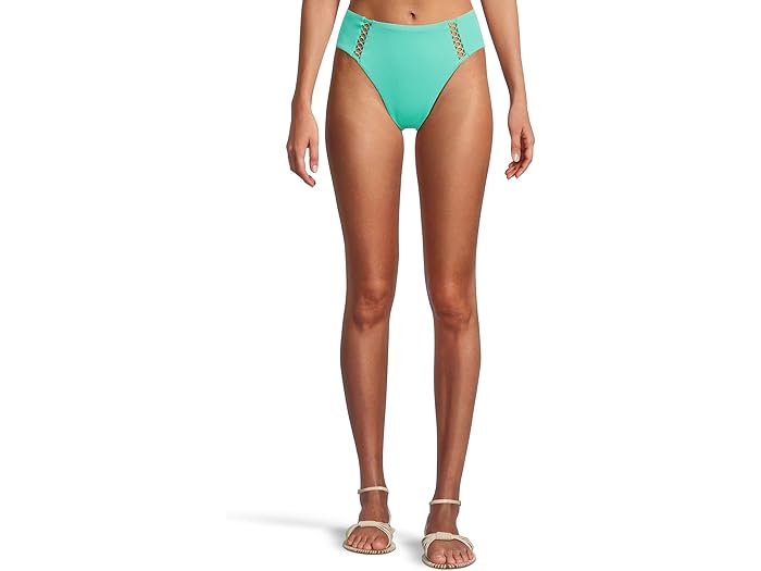 (取寄) ベッカ レディース モダン エッジ リブ エリス フレンチ カット ボトム BECCA women Modern Edge Rib Elise French Cut Bottom Aqua Sea