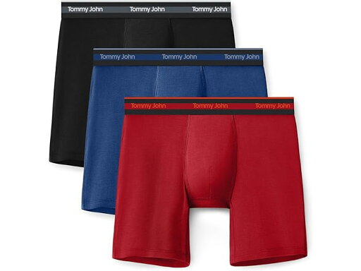 (取寄) トミー ジョン メンズ コンフォート ミクロ 6 ボクサー ブリーフ 3-パック Tommy John men Comfort Micro 6" Boxer Brief 3-pack Black, Blue Quartz, Haute Red (取寄) トミー ジョン メンズ コンフォート ミクロ 6 ボクサー ブリーフ 3-パック Tommy John men Comfort Micro 6" Boxer Brief 3-pack Black, Blue Quartz, Haute Red